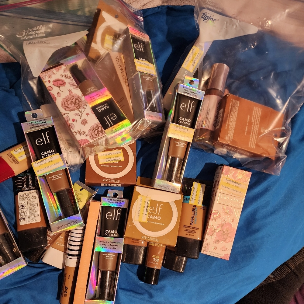 Name brand makeup -shelf pulls